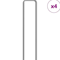 vidaXL Jaula para conejos Plateado 400 x 78 x 78 cm Acero Galvanizado Sale