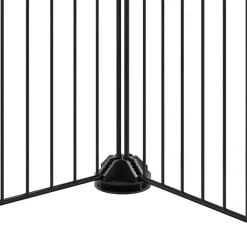 vidaXL Jaula para mascotas de 20 paneles puerta acero negro 35x35 cm Sale