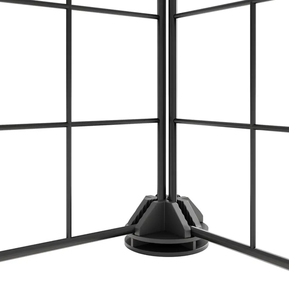 vidaXL Productos Para Mascotas-Jaula para mascotas de 44 paneles puerta acero negro 35x35 cm