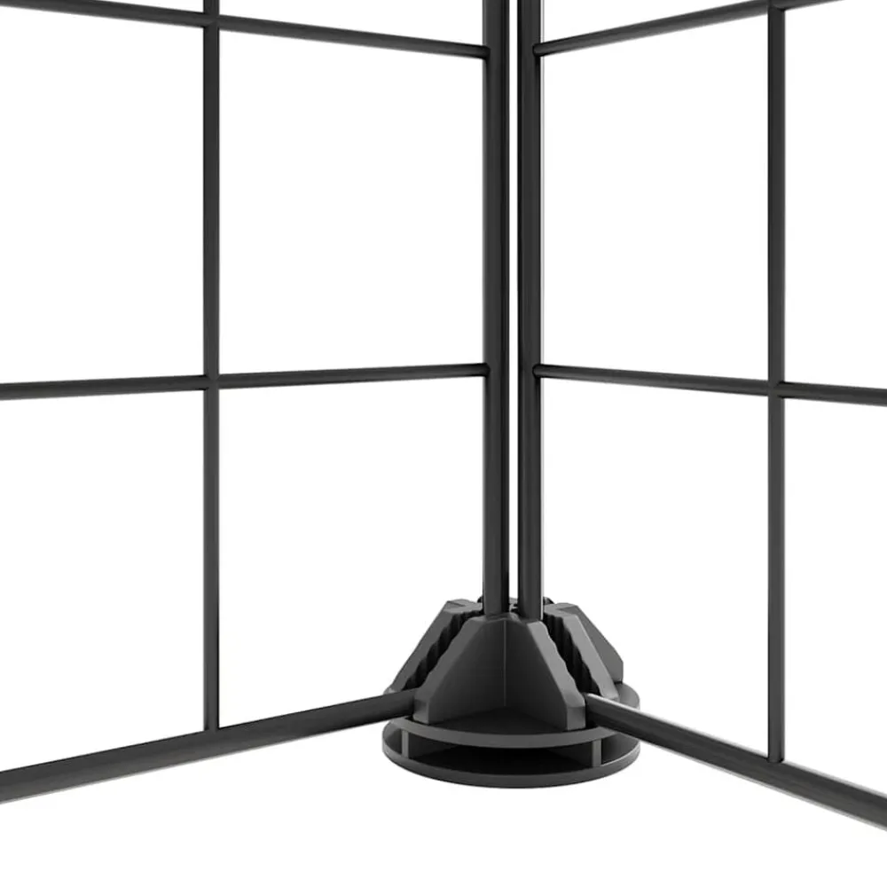 vidaXL Productos Para Mascotas-Jaula para mascotas de 36 paneles puerta acero negro 35x35 cm