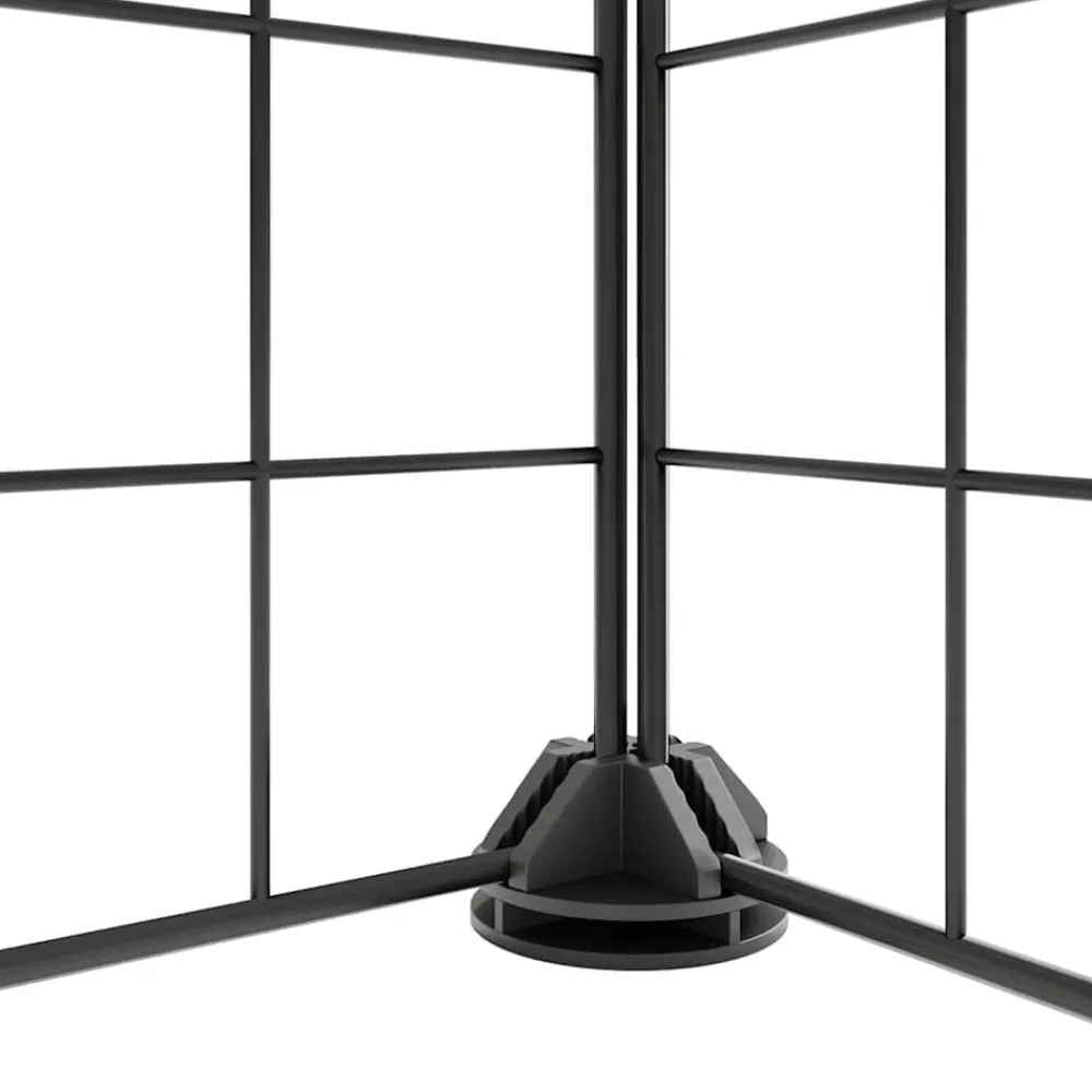 vidaXL Productos Para Mascotas-Jaula para mascotas de 36 paneles puerta acero negro 35x35 cm