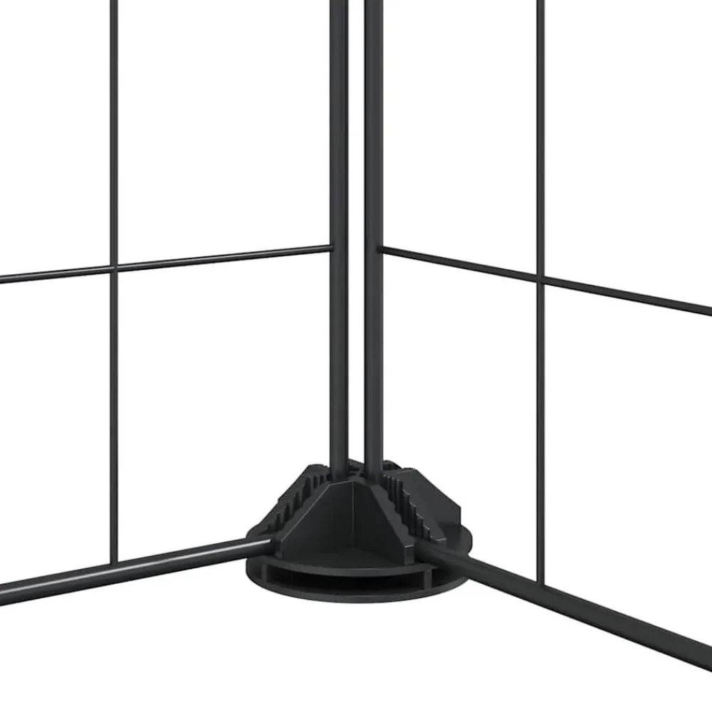 vidaXL Productos Para Mascotas-Jaula para mascotas de 20 paneles puerta acero negro 35x35 cm
