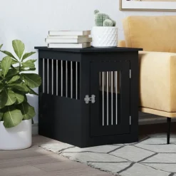 vidaXL Productos Para Mascotas-Jaula para perros madera de ingeniería 45x62x59 cm