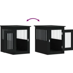 vidaXL Productos Para Mascotas-Jaula para perros madera de ingeniería 45x62x59 cm