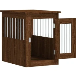 vidaXL Productos Para Mascotas-Jaula para perros madera de ingeniería roble marrón 45x62x59 cm