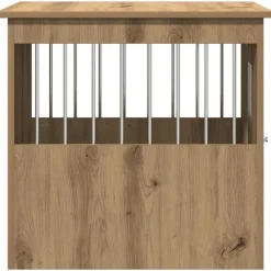 vidaXL Jaula para perros madera ingeniería roble artesanal 45x62x59cm Roble artisan