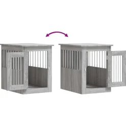 vidaXL Productos Para Mascotas-Jaula para perros madera de ingeniería 45x62x59 cm