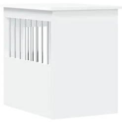 vidaXL Jaula para perros madera de ingeniería 45x62x59 cm Blanco Best