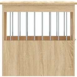 vidaXL Jaula para perros madera de ingeniería 45x62x59 cm Roble Sonoma