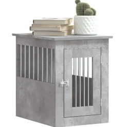 vidaXL Productos Para Mascotas-Jaula para perros madera ingeniería gris hormigón 45x62x59 cm
