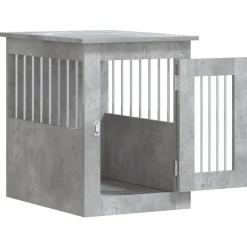vidaXL Productos Para Mascotas-Jaula para perros madera ingeniería gris hormigón 45x62x59 cm