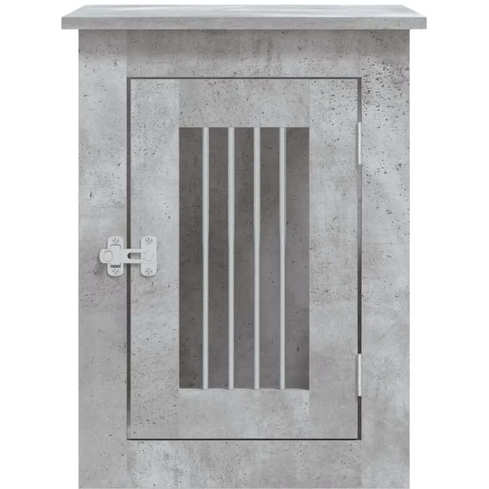 vidaXL Productos Para Mascotas-Jaula para perros madera ingeniería gris hormigón 45x62x59 cm