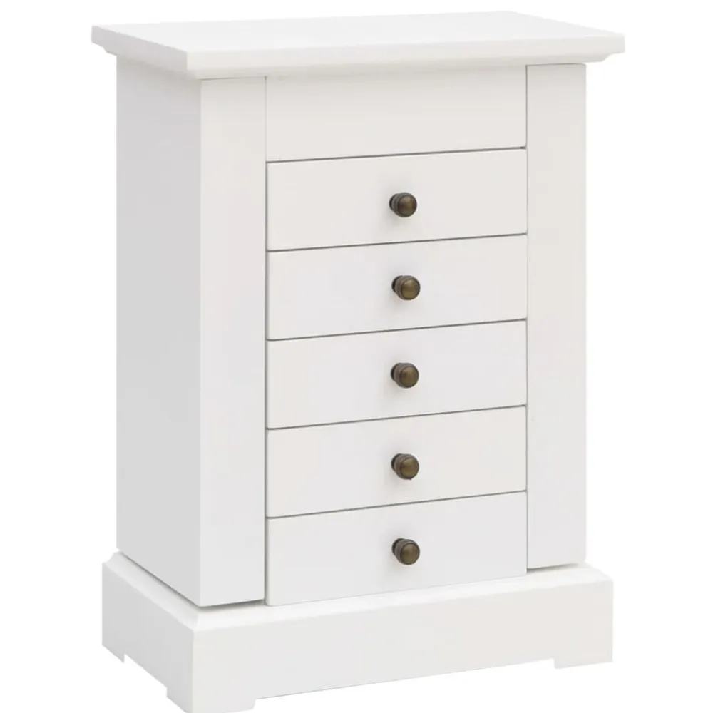 vidaXL Joyero con espejo de MDF 25x13,5x34 cm Sale