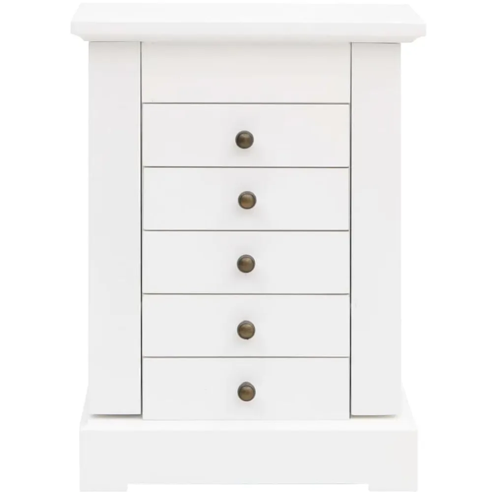 vidaXL Joyero con espejo de MDF 25x13,5x34 cm Sale