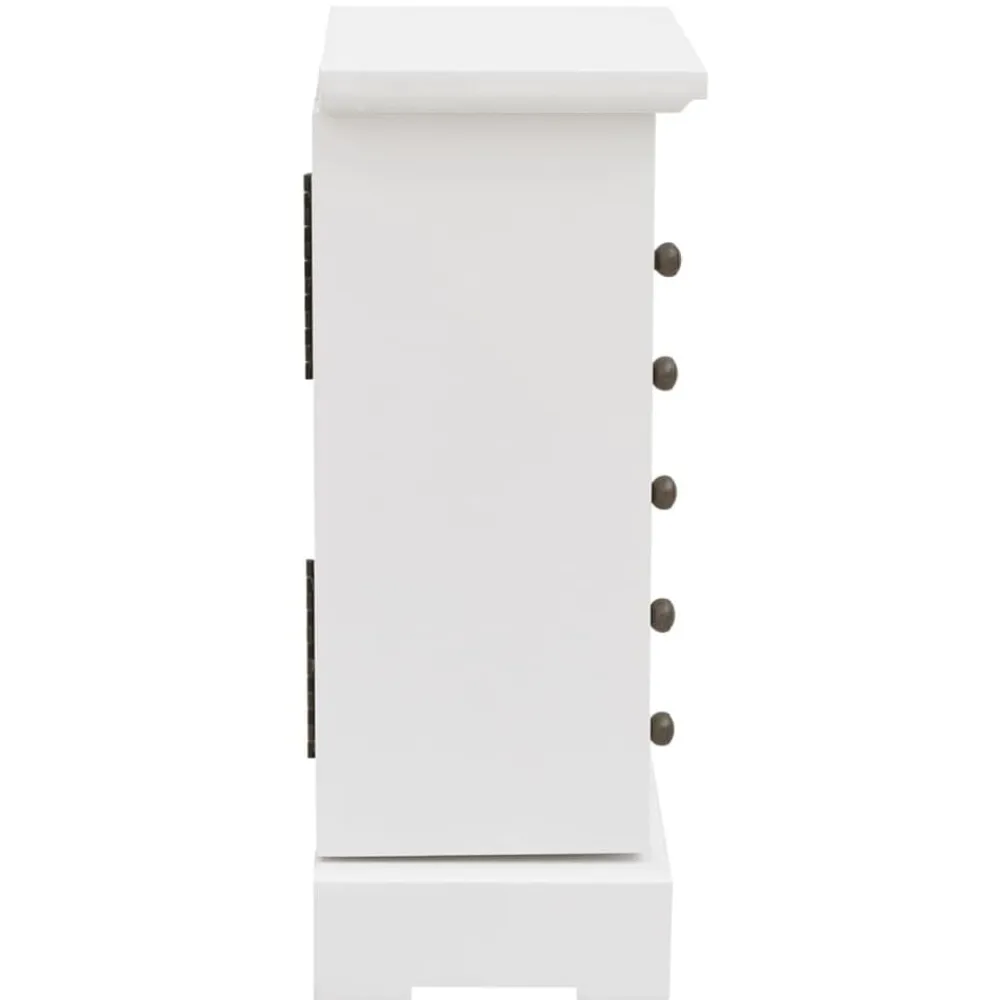 vidaXL Joyero con espejo de MDF 25x13,5x34 cm Sale