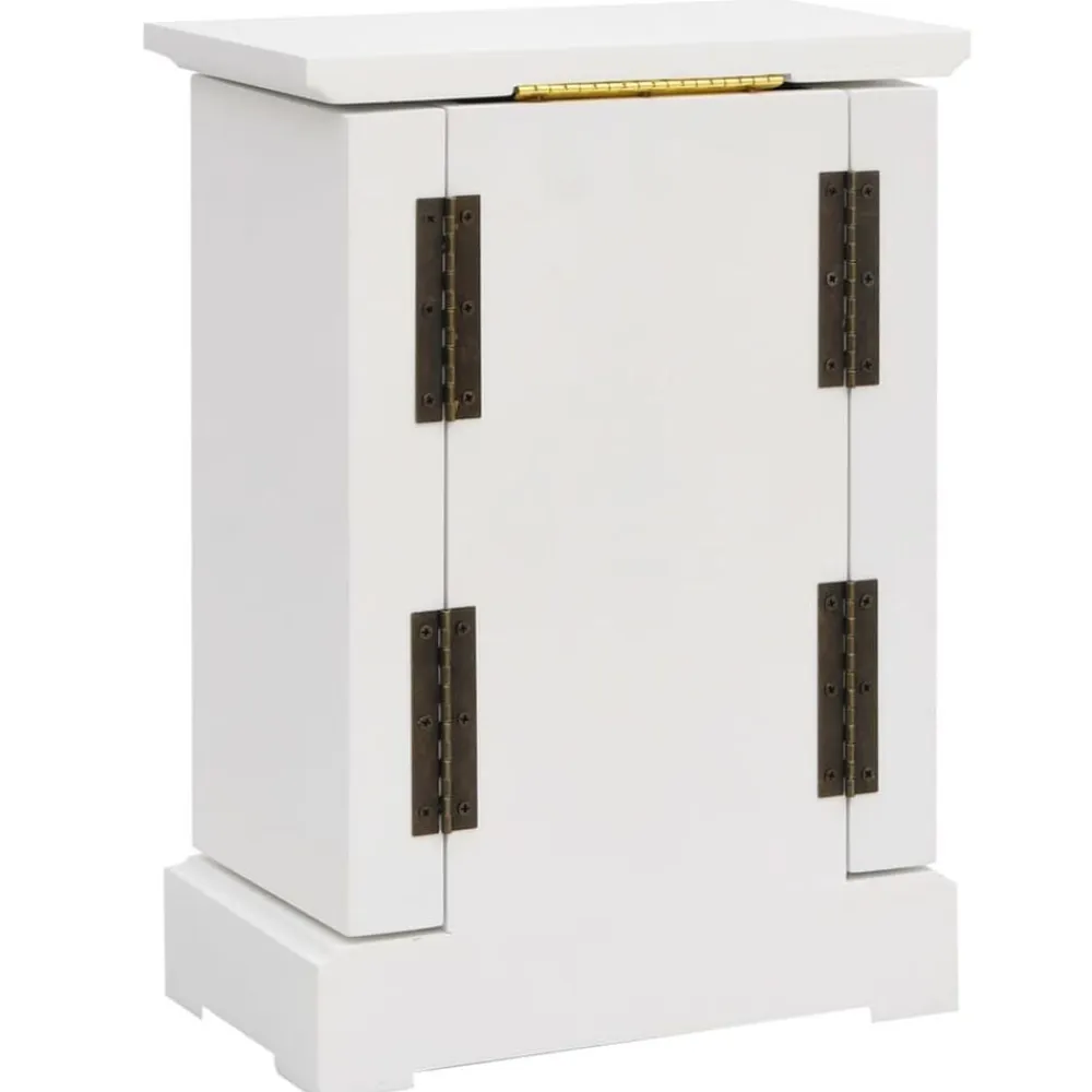 vidaXL Joyero con espejo de MDF 25x13,5x34 cm Sale