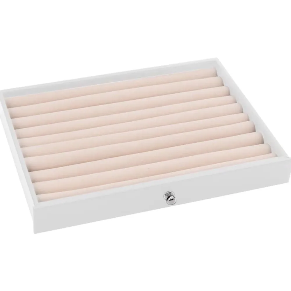 vidaXL Salud Y Belleza-Joyero de 10 niveles con compartimentos para relojes, , 29 x 20,5 x 40,5 cm