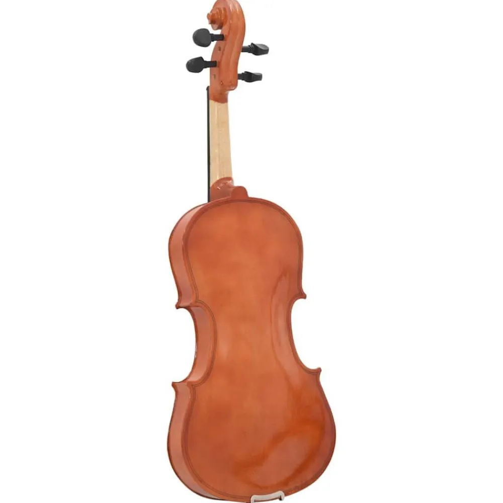 vidaXL Juego completo de violín con arco y barbada madera oscura 4/4 Marrón Online