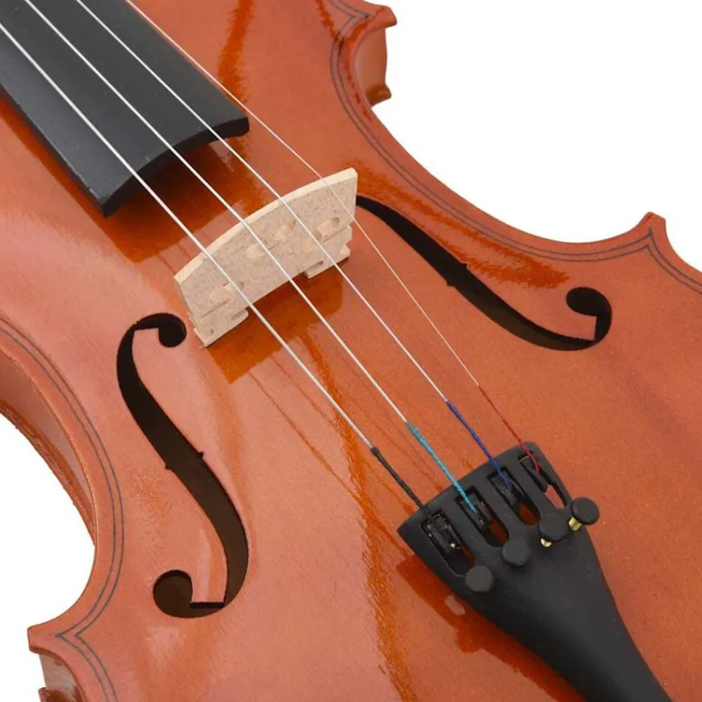 vidaXL Juego completo de violín con arco y barbada madera oscura 4/4 Marrón Online