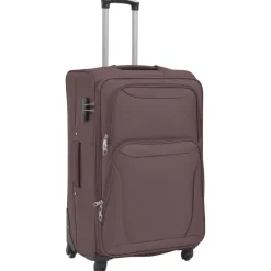 vidaXL Maletas Y Bolsos De Viaje-Juego de 3 maletas blandas color