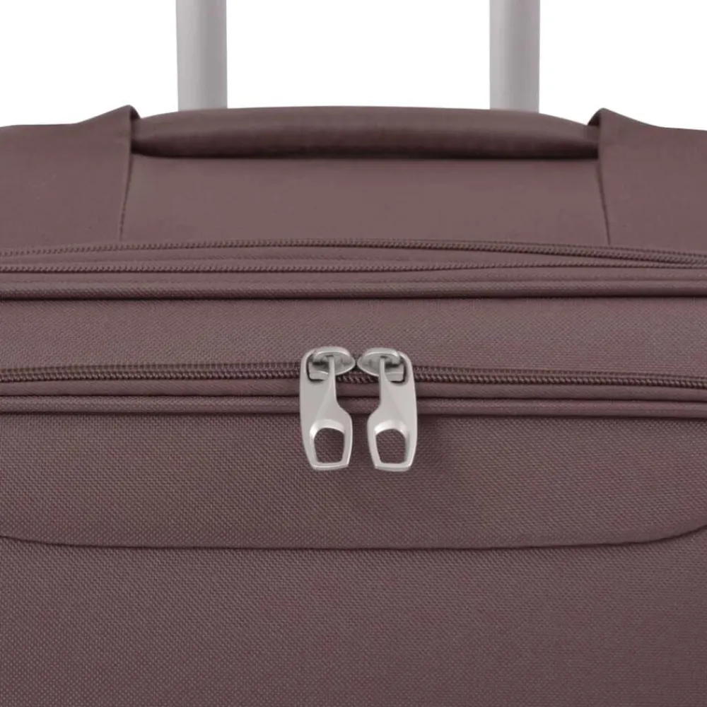 vidaXL Maletas Y Bolsos De Viaje-Juego de 3 maletas blandas color
