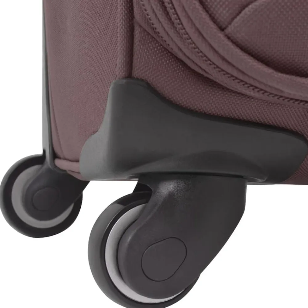 vidaXL Maletas Y Bolsos De Viaje-Juego de 3 maletas blandas color