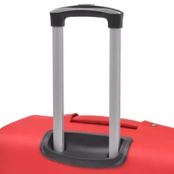 vidaXL Juego de 3 maletas blandas rojas Rojo Discount