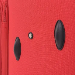 vidaXL Juego de 3 maletas blandas rojas Rojo Discount