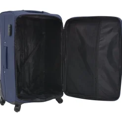 vidaXL Maletas Y Bolsos De Viaje-Juego de 3 maletas blandas