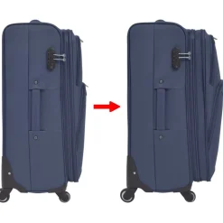 vidaXL Maletas Y Bolsos De Viaje-Juego de 3 maletas blandas