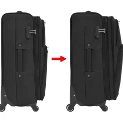 vidaXL Maletas Y Bolsos De Viaje-Juego de 3 maletas blandas