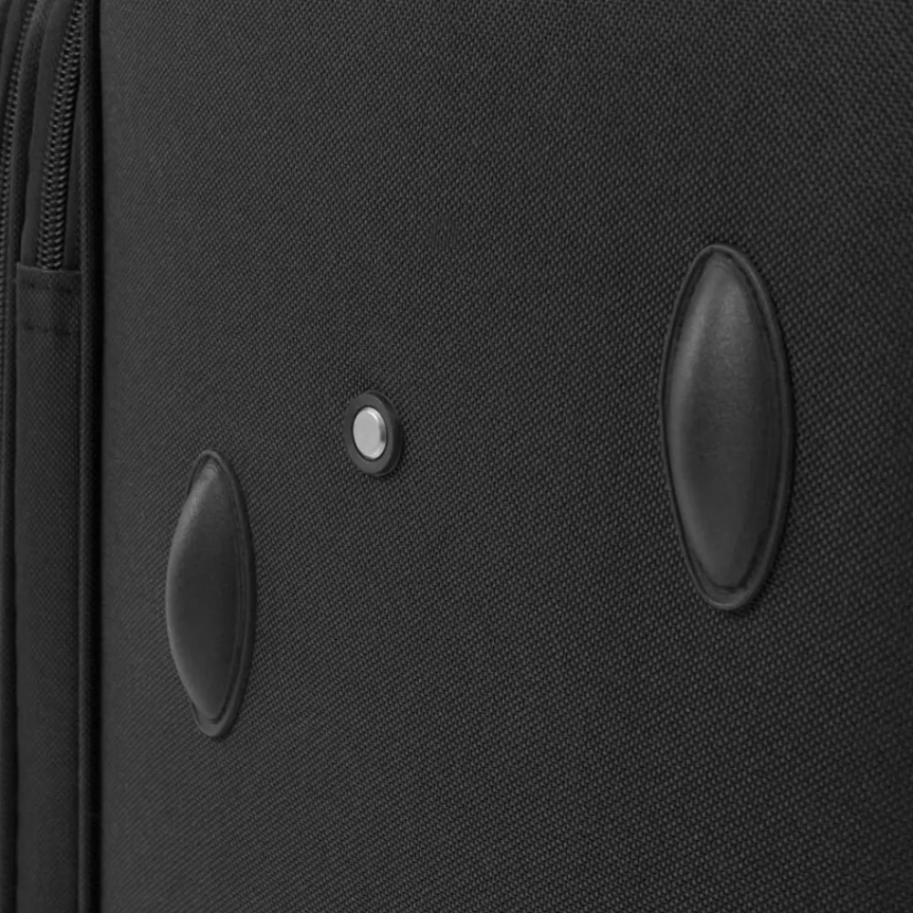 vidaXL Maletas Y Bolsos De Viaje-Juego de 3 maletas blandas