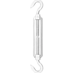 vidaXL Jardín-Juego de accesorios para toldo de vela 12 pzas acero inoxidable