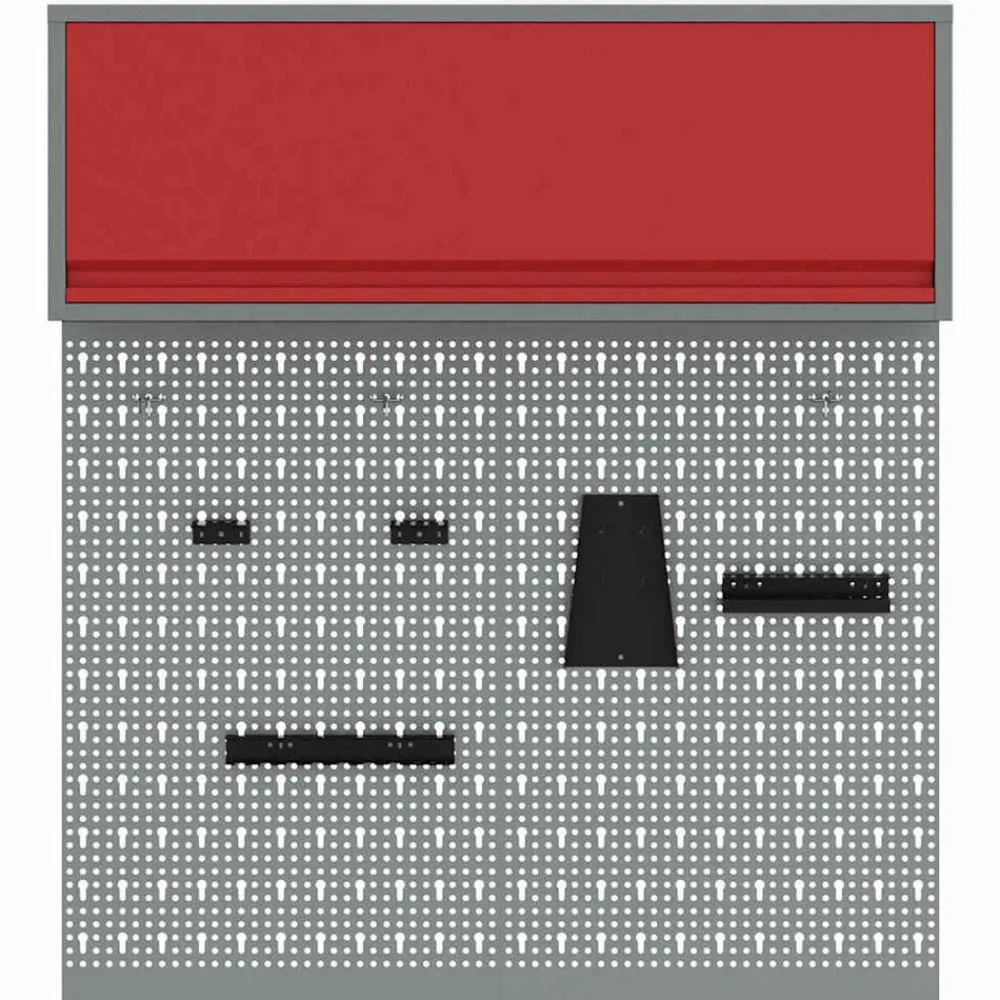 vidaXL Juego de Armarios de Herramientas con estante 3 pcs Rojo Discount