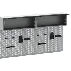 vidaXL Juego de Armarios de Herramientas con estante 6 pcs Negro Sale