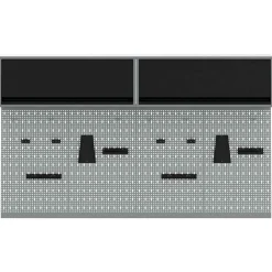 vidaXL Juego de Armarios de Herramientas con estante 6 pcs Negro Sale
