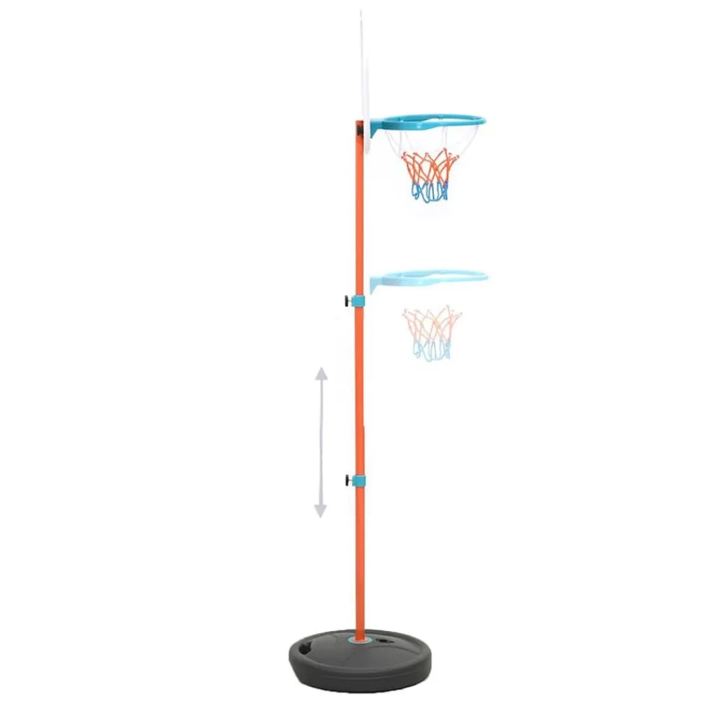 vidaXL Juego de baloncesto portátil ajustable 133-160 cm