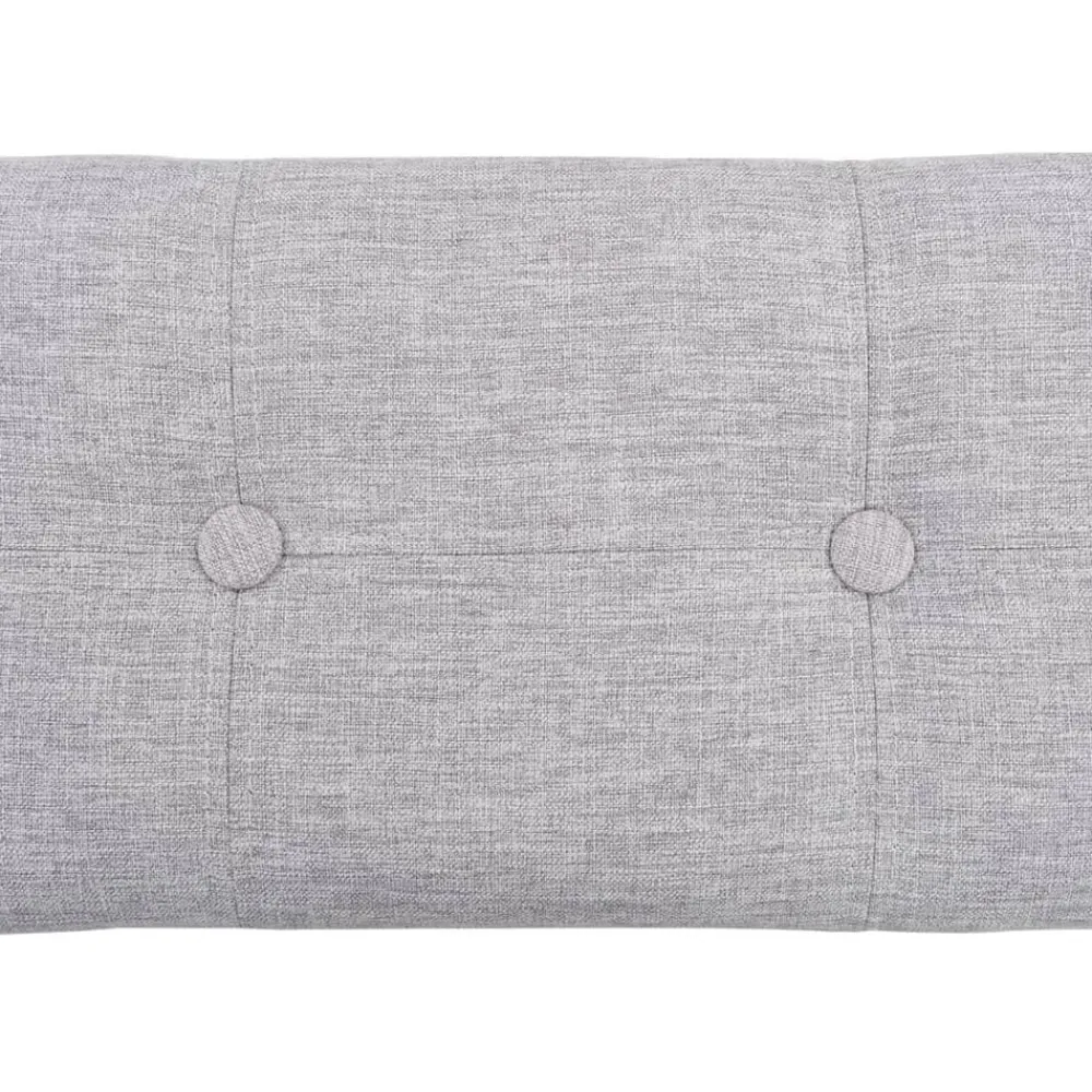 vidaXL Juego de bancos 2 piezas hierba marina gris Marrón y gris Clearance