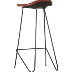 vidaXL Conjuntos De Muebles-Juego de bar 7 piezas madera maciza y cuero auténtico