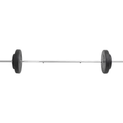 vidaXL Fitness Y Musculación-Juego de barra con pesas 30 kg