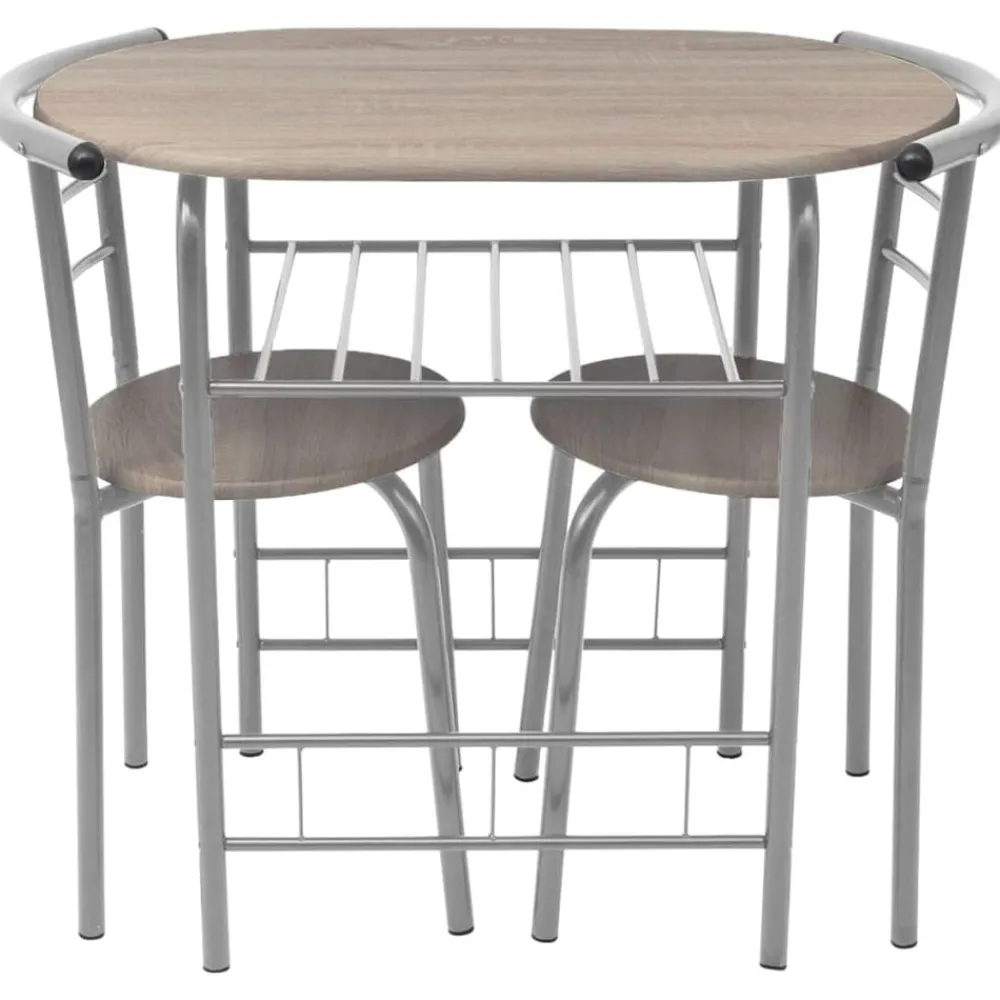 vidaXL Conjuntos De Muebles-Juego de barra de desayuno MDF