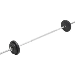 vidaXL Fitness Y Musculación-Juego de barras y pesas 30 kg