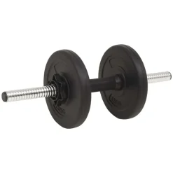 vidaXL Fitness Y Musculación-Juego de barras y pesas 30 kg