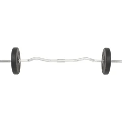 vidaXL Fitness Y Musculación-Juego de barras y pesas 30 kg