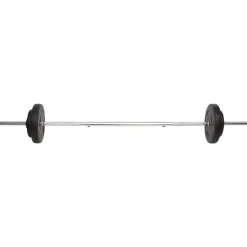 vidaXL Fitness Y Musculación-Juego de barras y mancuernas con discos 60 kg