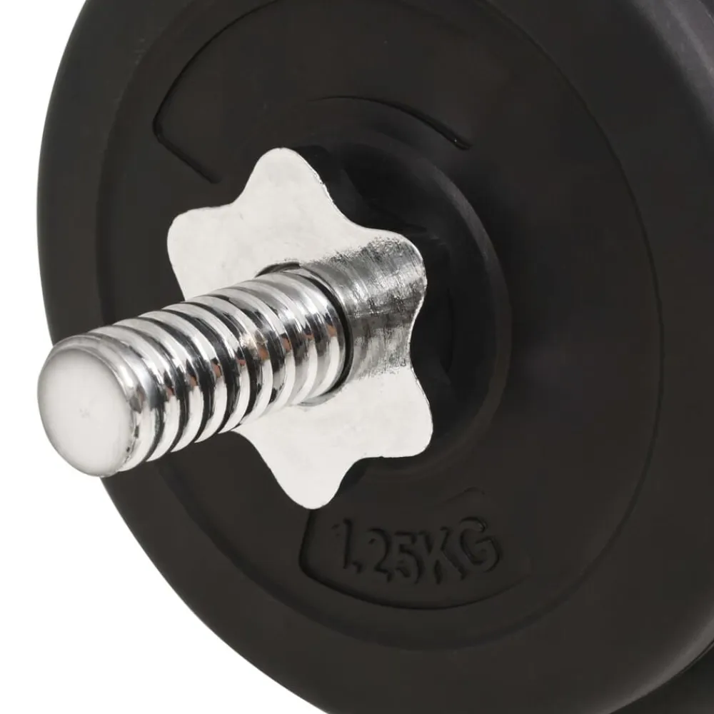 vidaXL Juego de barras y pesas 30 kg Best