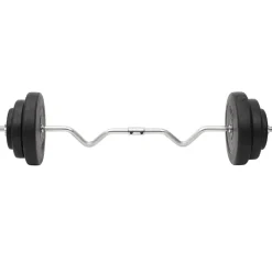 vidaXL Juego de barras y mancuernas con discos 60 kg Outlet