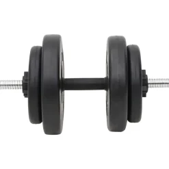 vidaXL Juego de barras y mancuernas con discos 60 kg Outlet
