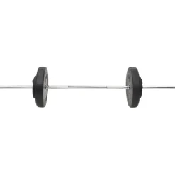 vidaXL Fitness Y Musculación-Juego de barras y mancuernas con discos 60 kg
