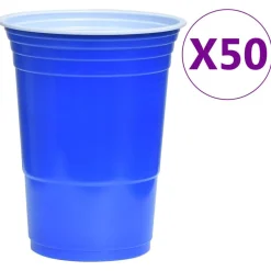 vidaXL Arte Y Ocio-Juego de Beer Pong plástico 0,5 L